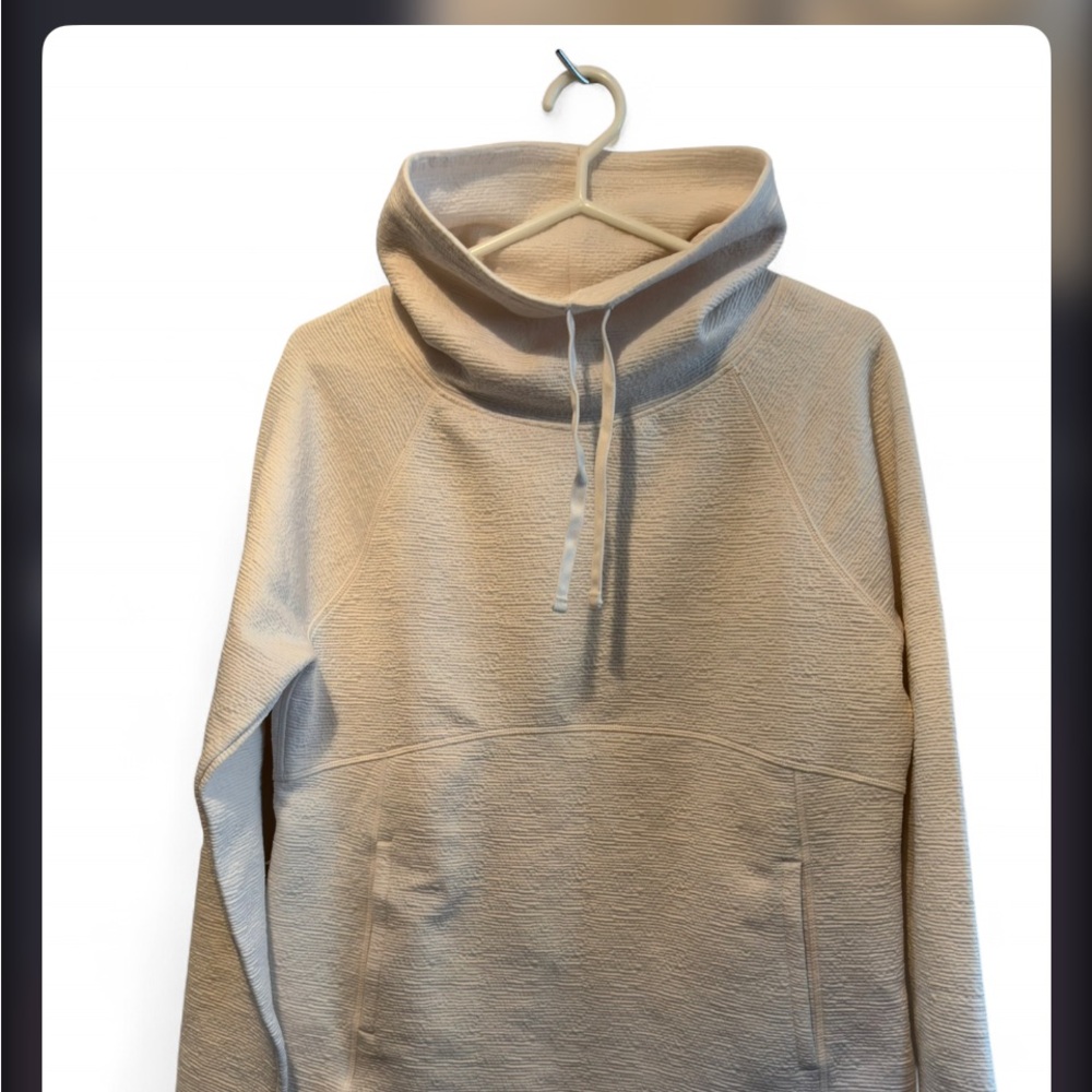 Tuff Athletics women’s white/Cream Turtleneck Funnel Sweater